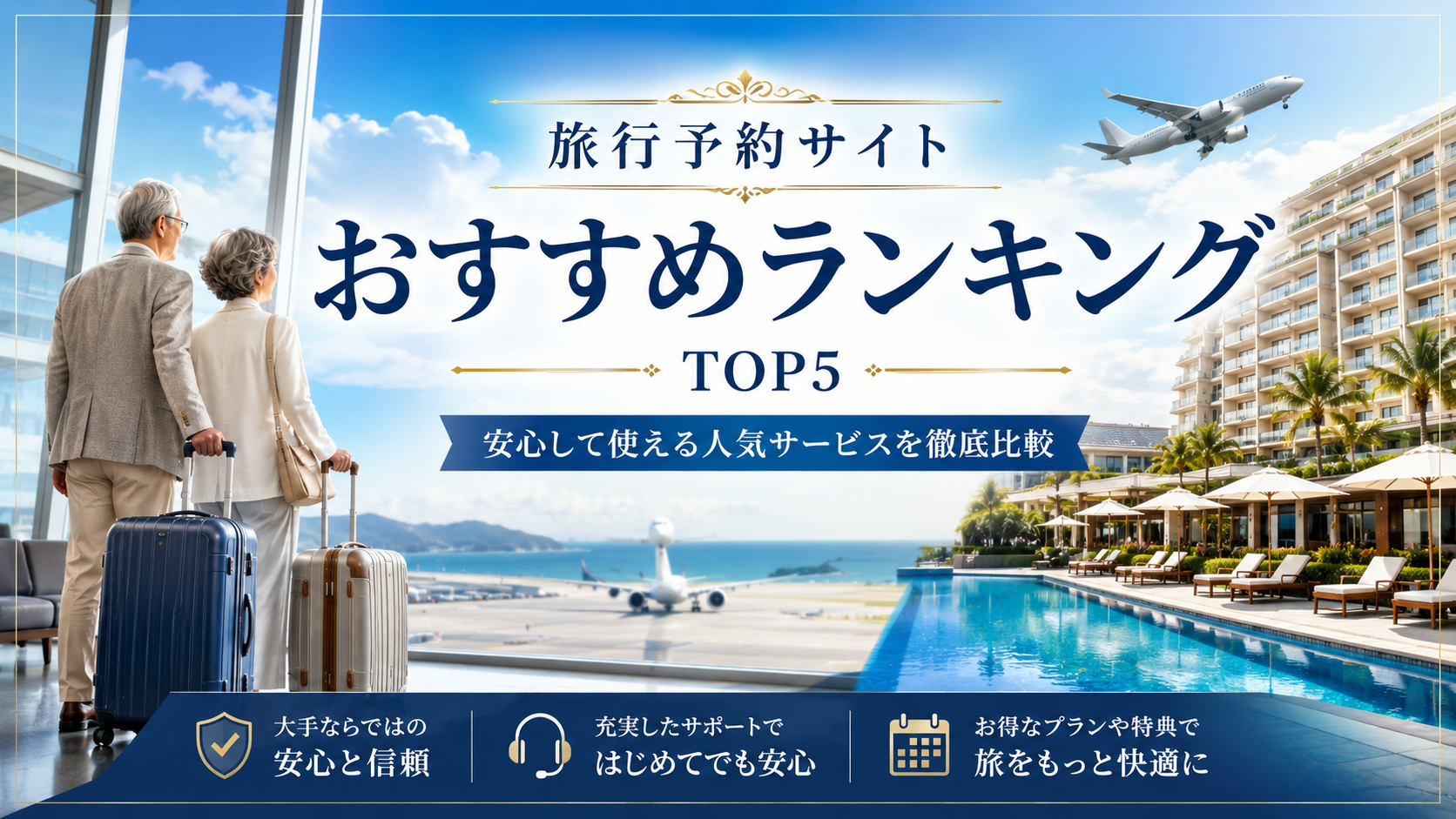旅行予約サイトおすすめランキングTOP5｜安心して使える人気サービスを徹底比較