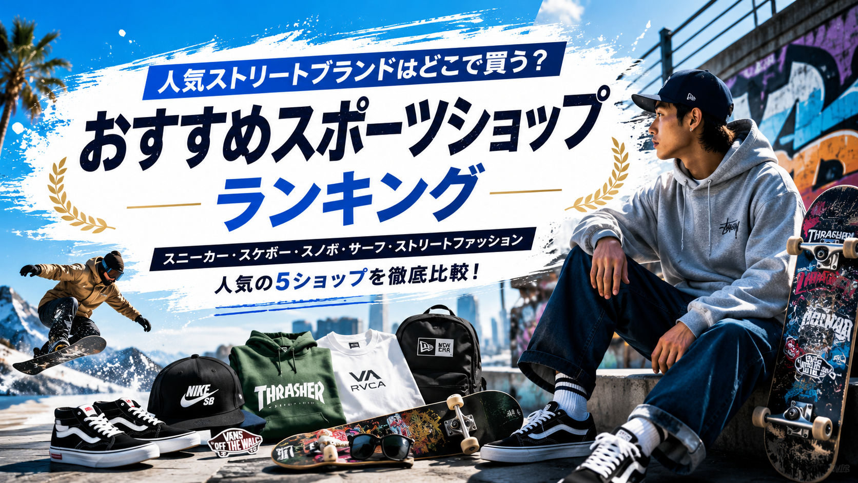 ストリートファッション好き必見！人気スポーツショップ徹底比較ランキング
