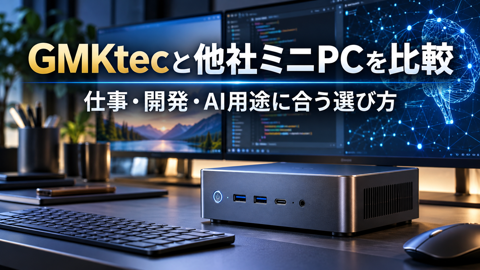 GMKtecと他社ミニPCを比較｜仕事・開発・AI用途に合う選び方