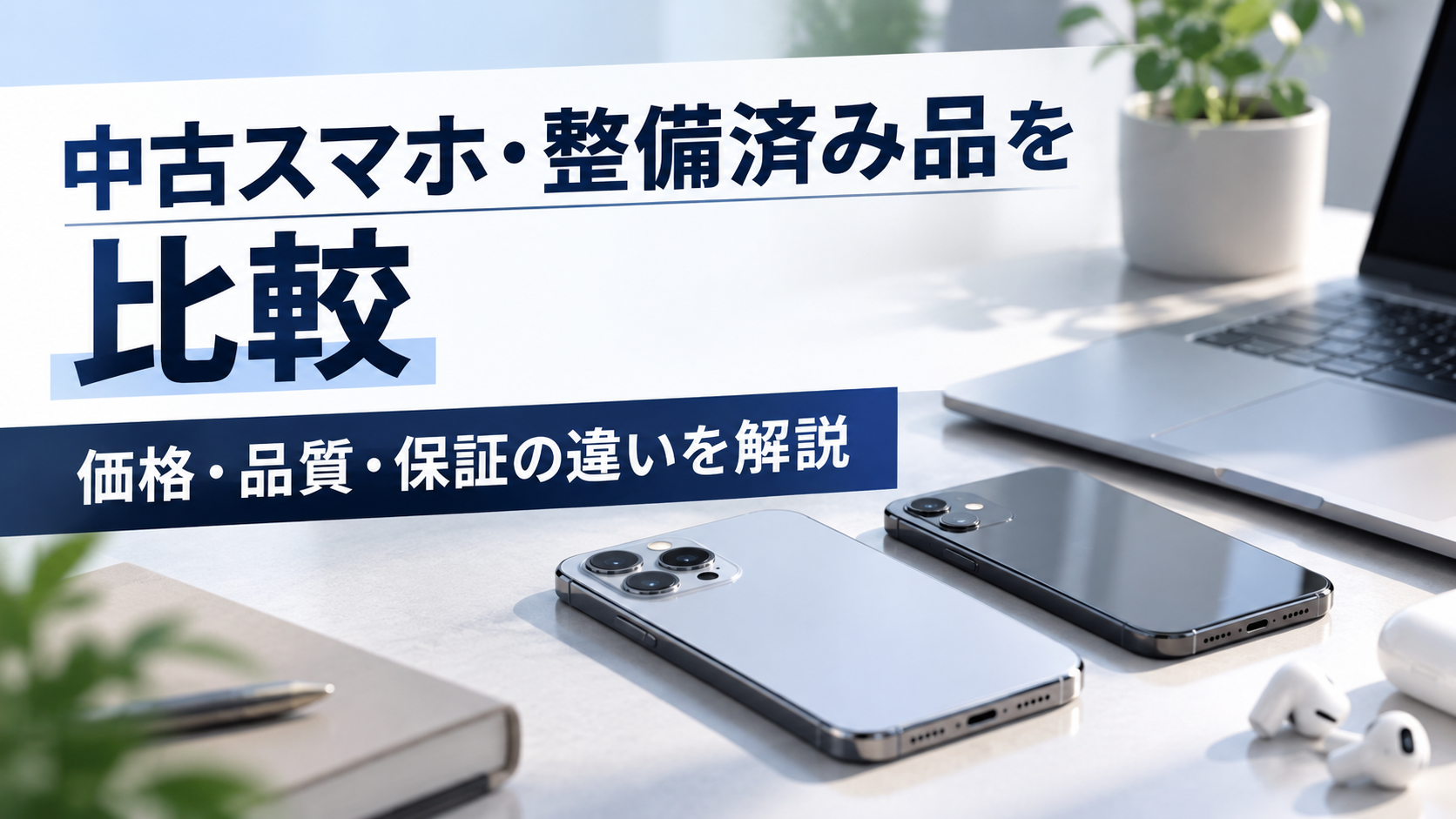 バックマーケットと中古スマホ販売店を比較！価格・品質・保証の違いを解説
